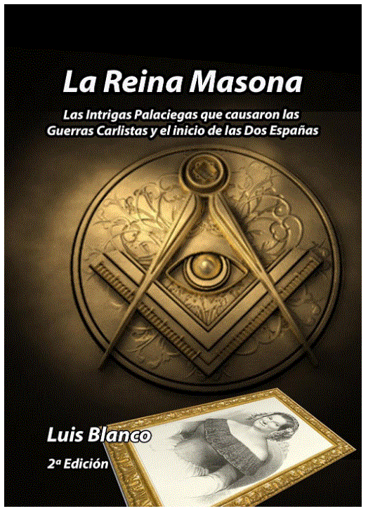 Portada de La Reina Masona, novela histórica de Luis Blanco-Mayoralas